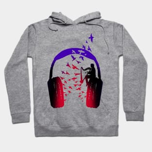 Headphone Music Harp Hoodie